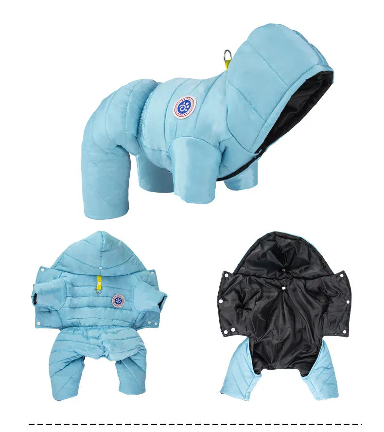 Waterproof Winter Dog Coat – Warm Fleece-Lined Jacket Vest for Small Dogs, French Bulldog, Chihuahua & Puppies