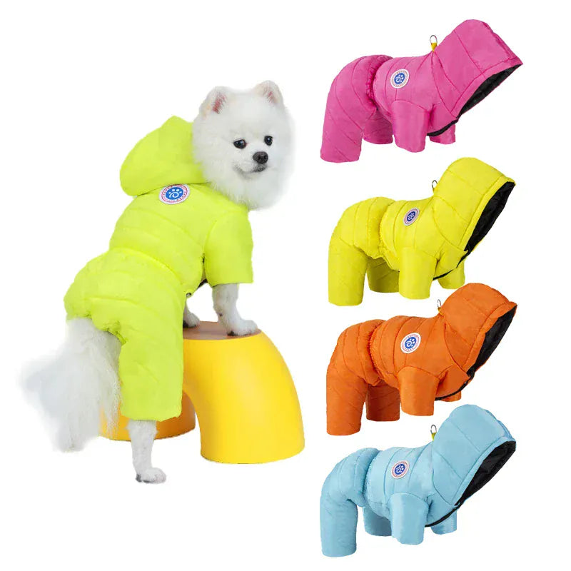 Waterproof Winter Dog Coat – Warm Fleece-Lined Jacket Vest for Small Dogs, French Bulldog, Chihuahua & Puppies