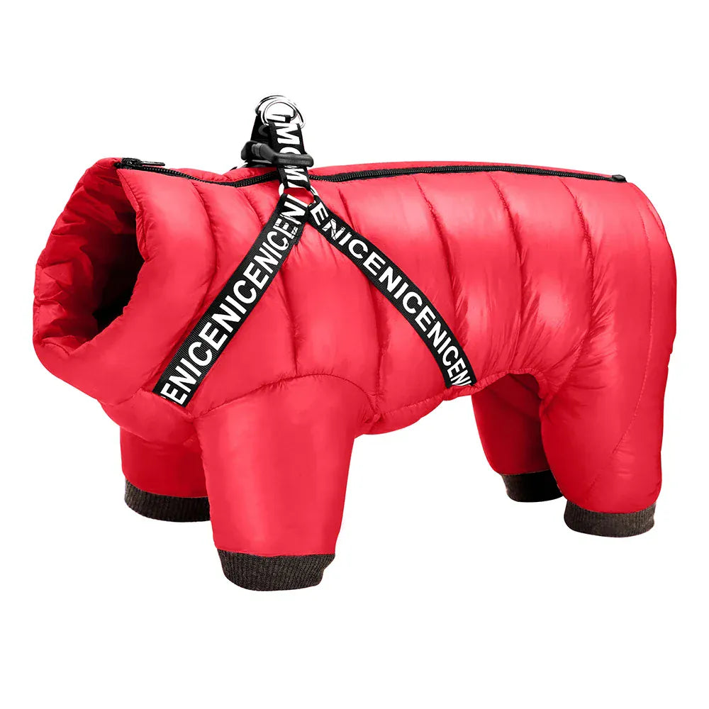 Waterproof Winter Dog Jumpsuit - Super Warm Full-Body Coat for French Bulldogs & Small Breeds