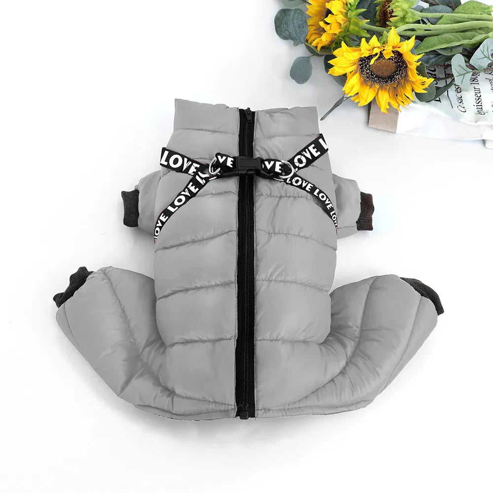 Waterproof Winter Dog Jumpsuit - Super Warm Full-Body Coat for French Bulldogs & Small Breeds