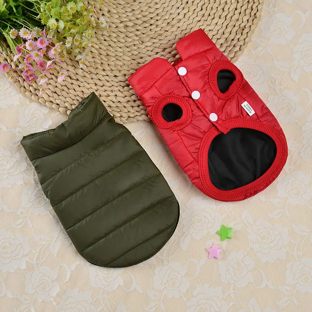 Winter Cat & Dog Warm Down Jacket – Soft Fleece Vest Coat for Small Pets, Kittens & Puppies