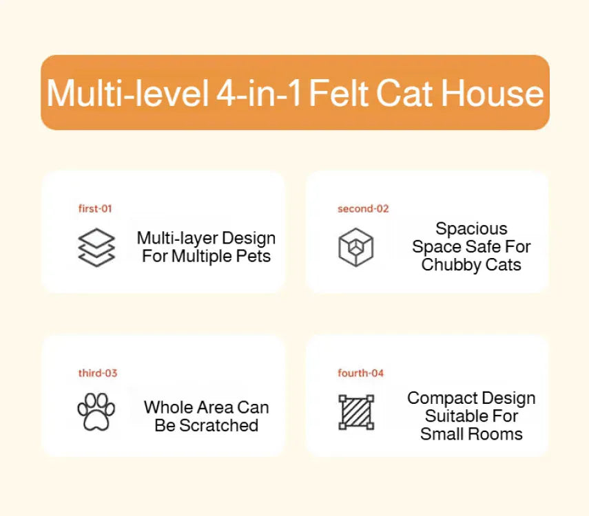 Indoor cat shelter with plush cushion for extra comfort
