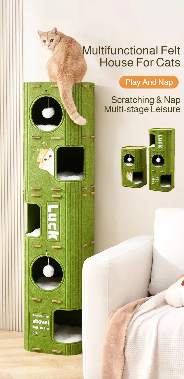 Comfortable cat den bed for peaceful sleep and relaxation