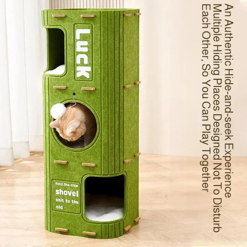 Enclosed cat bed offering warmth and security for cats
