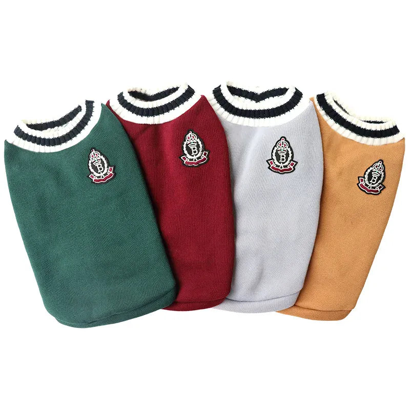 Winter Pet Sweater Pullover | Cozy Dog & Cat Vest, Puppy Jacket & Kitty Costume