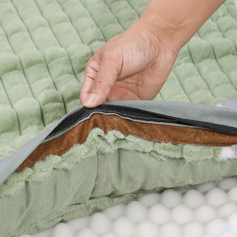 Durable memory foam dog bed preventing joint pain and stiffness