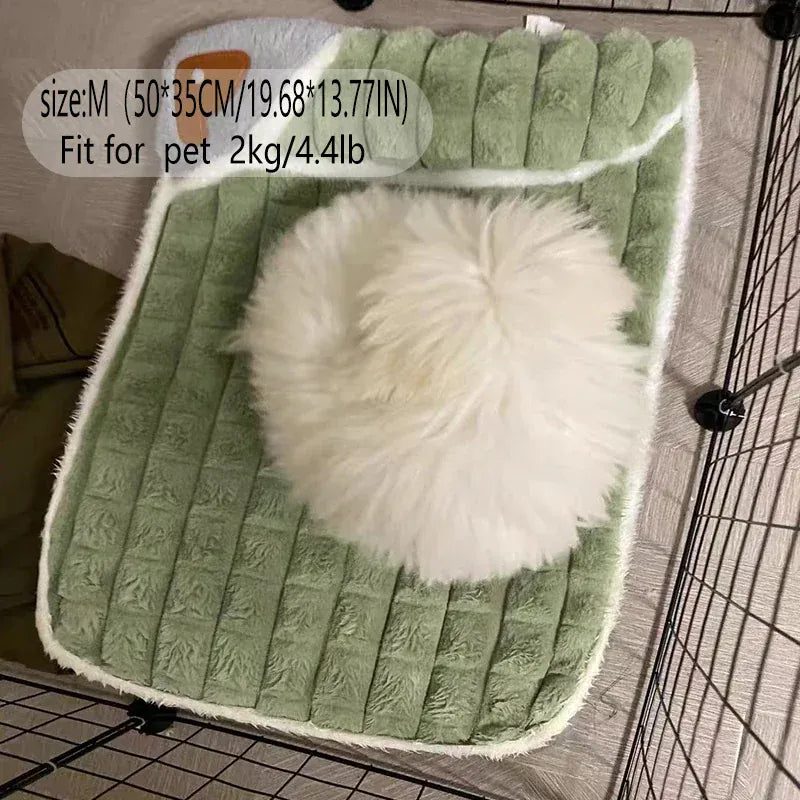 Senior dog sleeping peacefully on pressure relief orthopedic dog bed