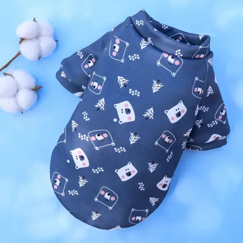 Winter Warm Small Dog Hoodie | Soft Pet Sweatshirt for Bulldogs, Chihuahuas & Shih Tzus | Cozy Puppy & Cat Pullover Coat