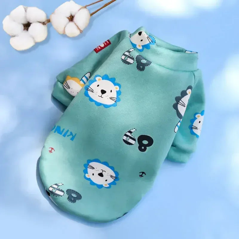 Winter Warm Small Dog Hoodie | Soft Pet Sweatshirt for Bulldogs, Chihuahuas & Shih Tzus | Cozy Puppy & Cat Pullover Coat