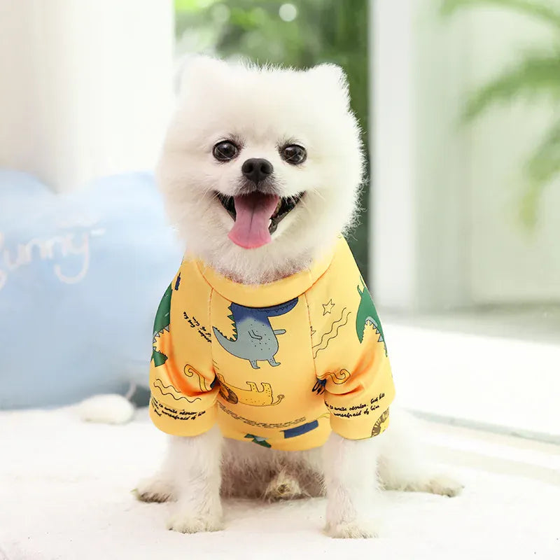 Winter Warm Small Dog Hoodie | Soft Pet Sweatshirt for Bulldogs, Chihuahuas & Shih Tzus | Cozy Puppy & Cat Pullover Coat