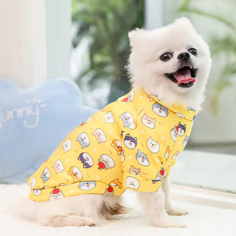 Winter Warm Small Dog Hoodie | Soft Pet Sweatshirt for Bulldogs, Chihuahuas & Shih Tzus | Cozy Puppy & Cat Pullover Coat