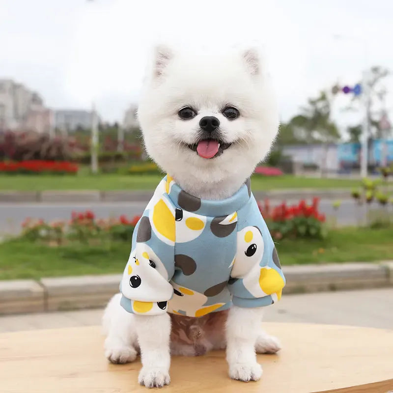 Winter Warm Small Dog Hoodie | Soft Pet Sweatshirt for Bulldogs, Chihuahuas & Shih Tzus | Cozy Puppy & Cat Pullover Coat