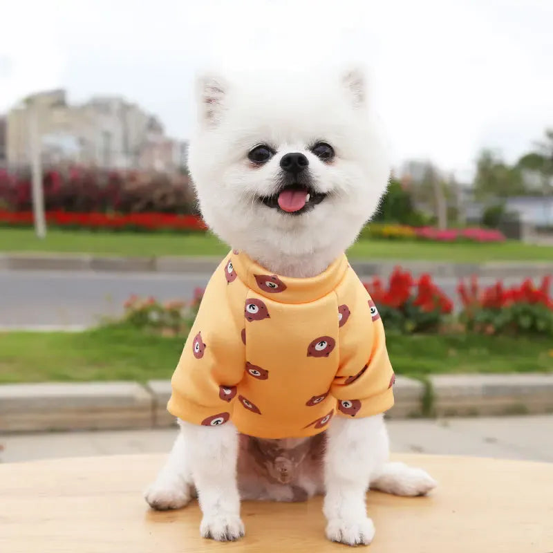 Winter Warm Small Dog Hoodie | Soft Pet Sweatshirt for Bulldogs, Chihuahuas & Shih Tzus | Cozy Puppy & Cat Pullover Coat
