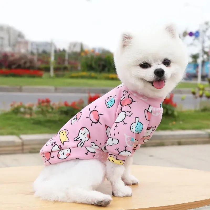 Winter Warm Small Dog Hoodie | Soft Pet Sweatshirt for Bulldogs, Chihuahuas & Shih Tzus | Cozy Puppy & Cat Pullover Coat