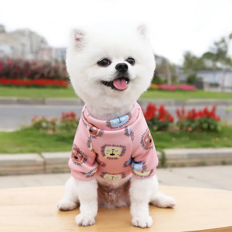 Winter Warm Small Dog Hoodie | Soft Pet Sweatshirt for Bulldogs, Chihuahuas & Shih Tzus | Cozy Puppy & Cat Pullover Coat