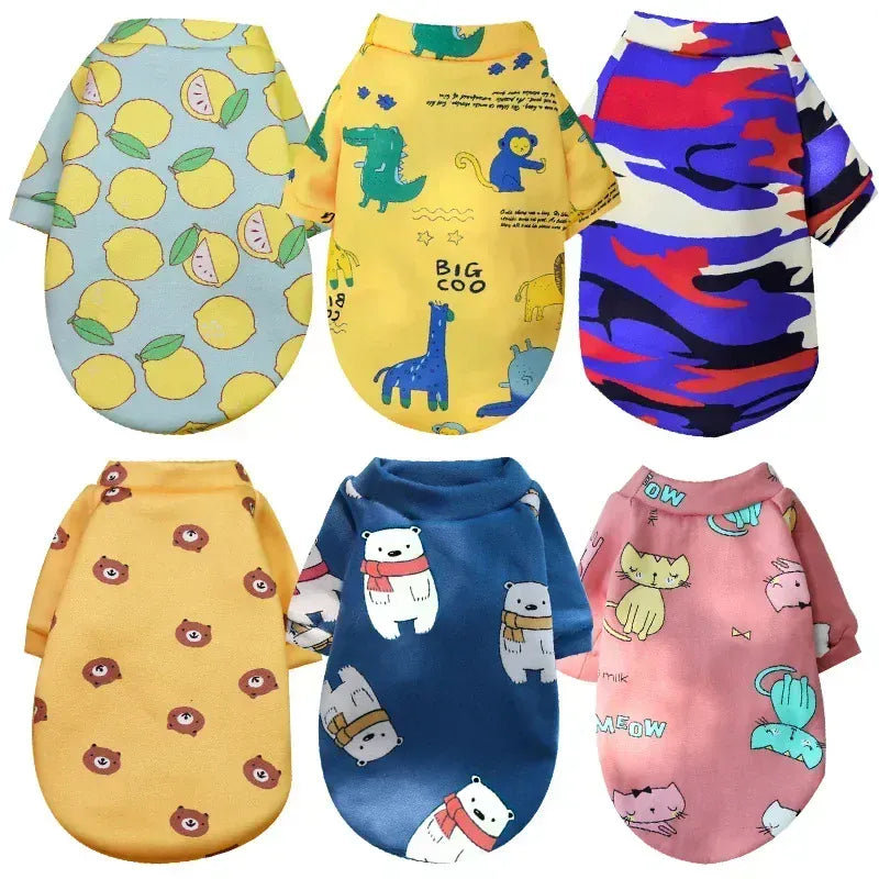 Winter Warm Small Dog Hoodie | Soft Pet Sweatshirt for Bulldogs, Chihuahuas & Shih Tzus | Cozy Puppy & Cat Pullover Coat