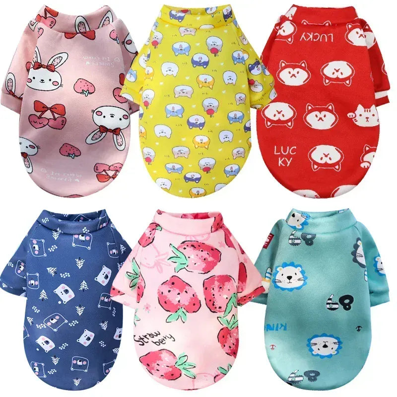 Winter Warm Small Dog Hoodie | Soft Pet Sweatshirt for Bulldogs, Chihuahuas & Shih Tzus | Cozy Puppy & Cat Pullover Coat