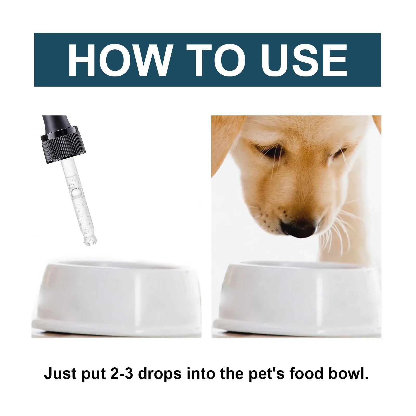 Yegbong Pet Health Drops - 50ml Multi-Vitamin Liquid for Cats & Dogs, Immune Support & Anxiety Relief Supplement for Puppies & Kittens