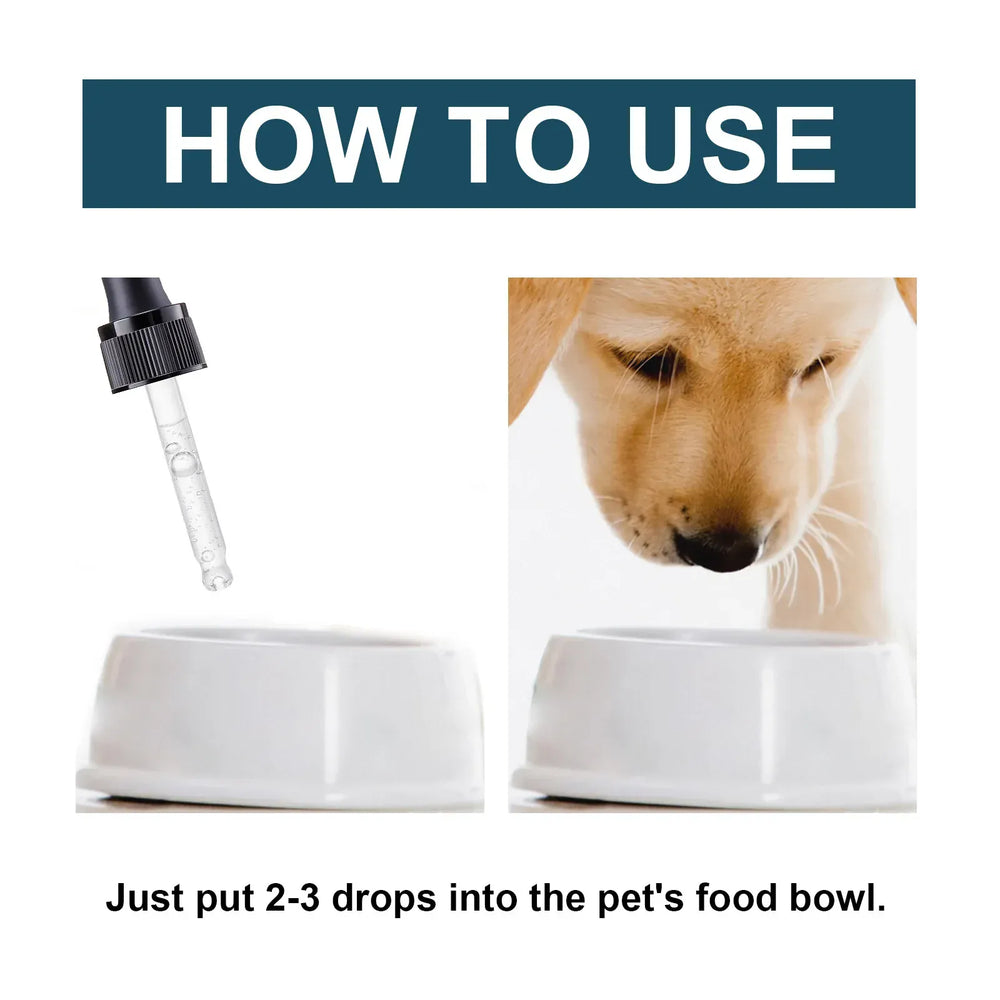 Yegbong Pet Health Drops - 50ml Multi-Vitamin Liquid for Cats & Dogs, Immune Support & Anxiety Relief Supplement for Puppies & Kittens